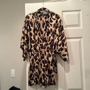 Leopard Print Romper